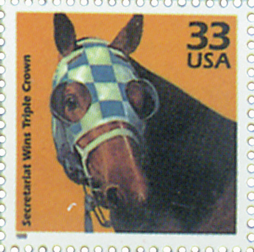 海外紙物　ヴィンテージ Horse Tram チケット　3種　ロール売り 3189g - 1999 33c Celebrate the Century - 1970s: Secretariat Wins