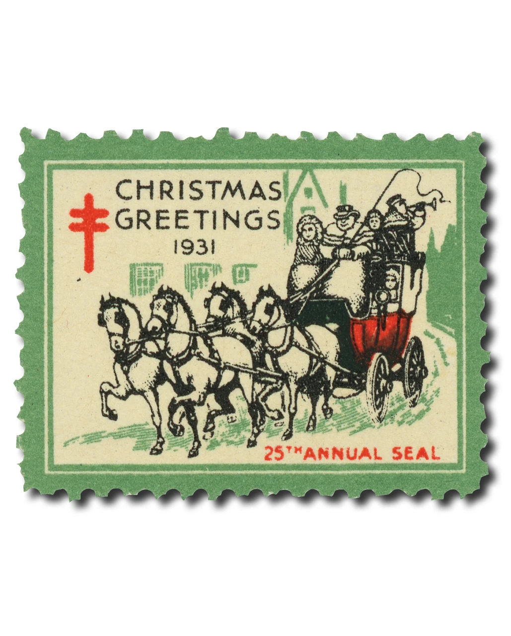 Vostok UNITED STATES STAMP ALBUM④ WX63 - 1931 National Tuberculosis Association Christmas Seal