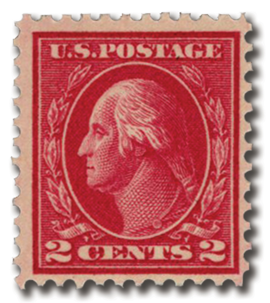 500 - 1919 2c Washington, Deep Rose, Unwatermarked, Type Ia, Perf