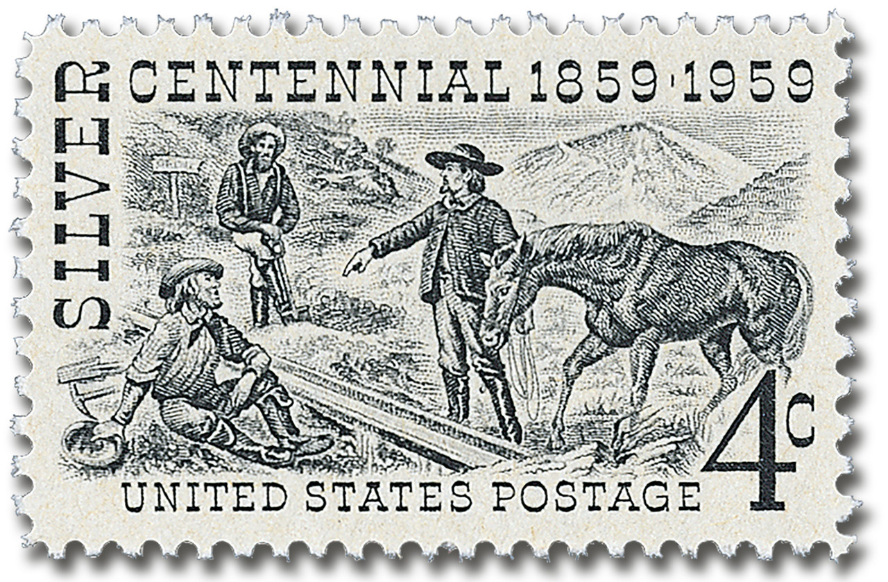 1130 - 1959 4c Silver Centennial - Mystic Stamp Company