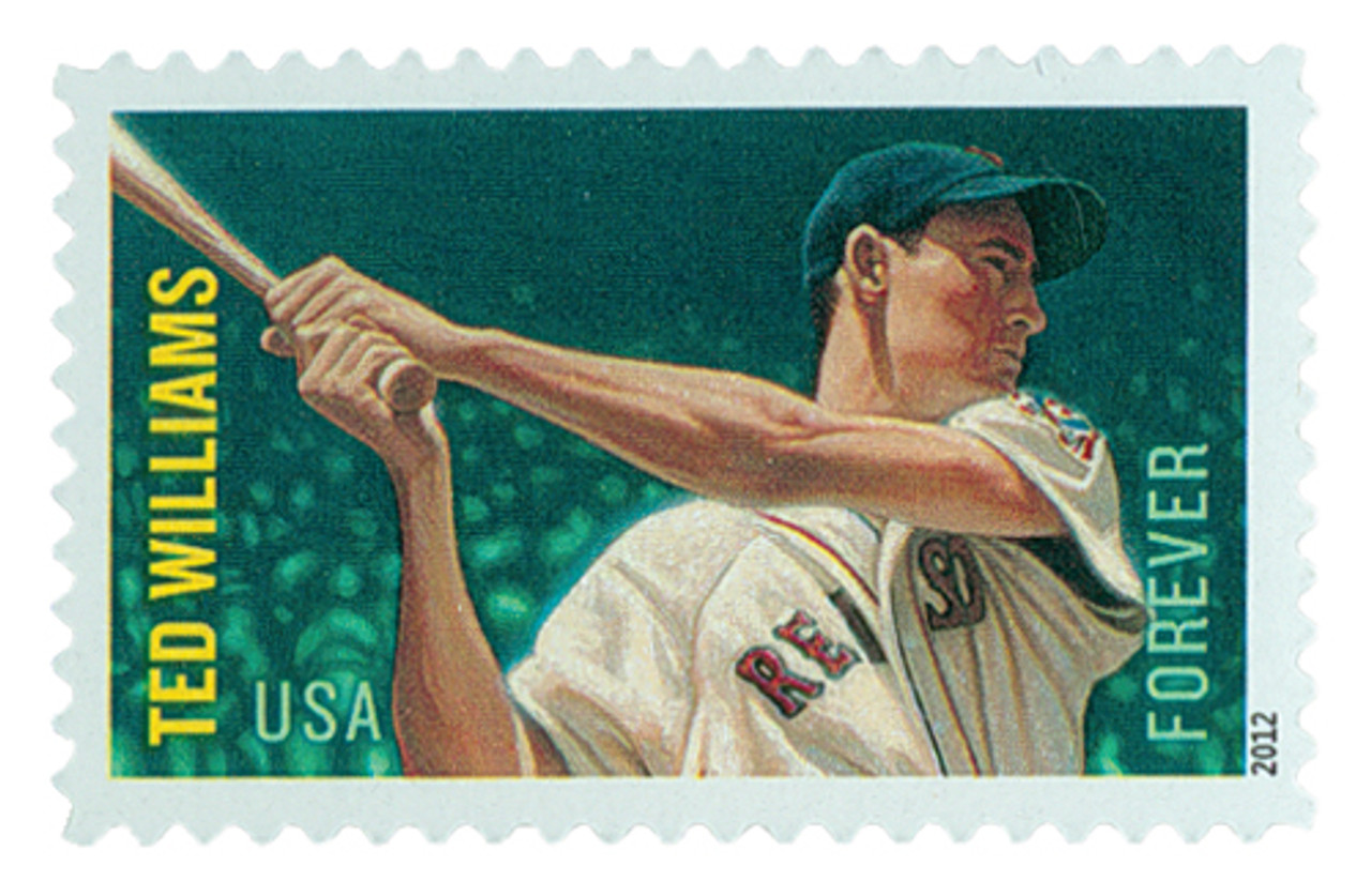 テッド・ウィリアム　フットNO．812760 4694 - 2012 First-Class Forever Stamp - Major League
