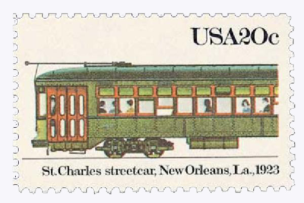 2062 - 1983 20c Street Cars: St. Charles, 1923 - Mystic Stamp Company