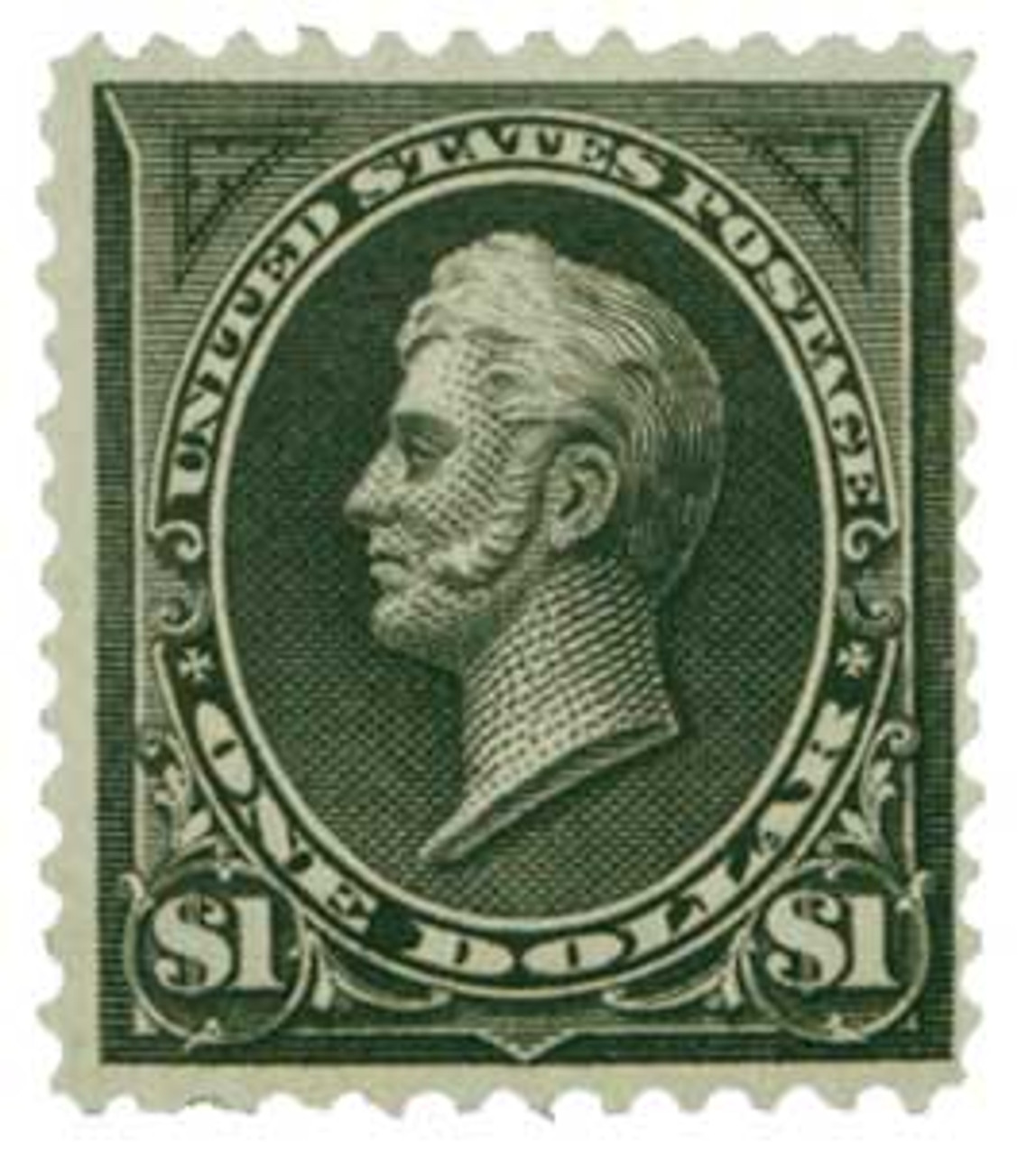 261A - 1894 $1 Oliver H. Perry, Unwatermarked, Type II, Perf