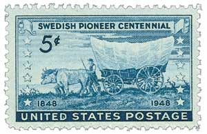 958 - 1948 5c Swedish Pioneer Centennial - Mystic Stamp Company