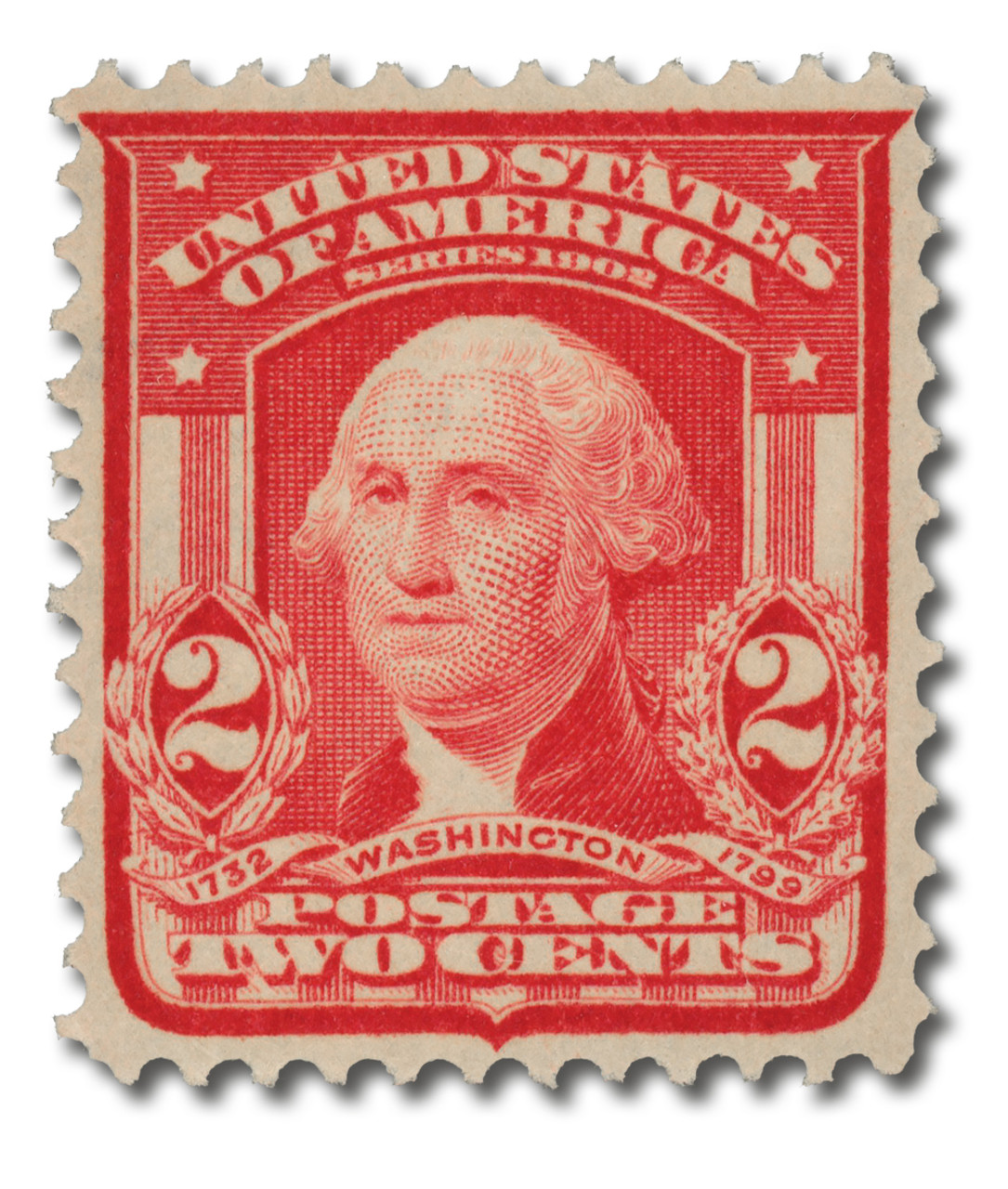 miki1255257です 319 - 1903 2c Washington, Carmine, Double Line Watermark