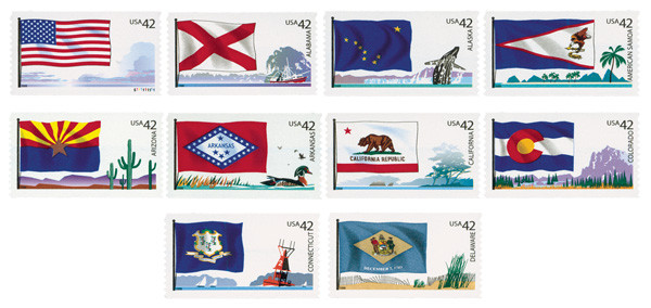 4273-82 - 2008 42c Flags of Our Nation - 1st Edition - Mystic