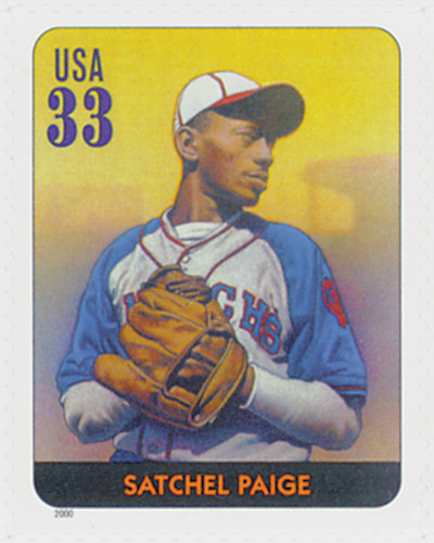 3408p - 2000 33c Legends of Baseball: Satchel Paige - Mystic Stamp