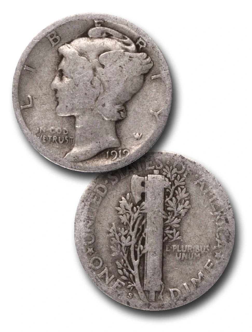 せいちゃん Mercury マーキュリー アルファロメオ 33 CD-919S - 1919-S Mercury Dime - Mystic Stamp Company