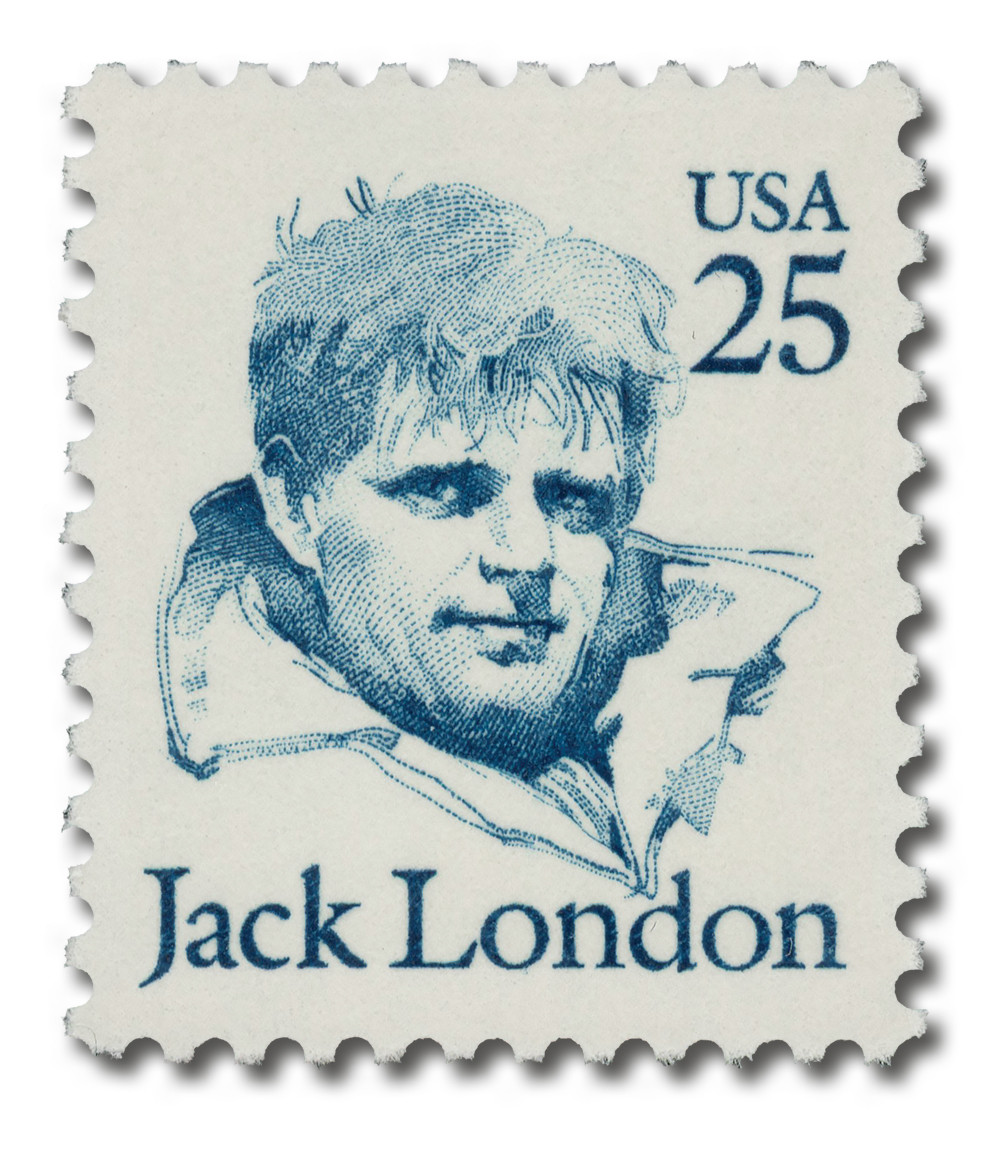 2182 - 1986 25c Great Americans Series: Jack London - Mystic Stamp