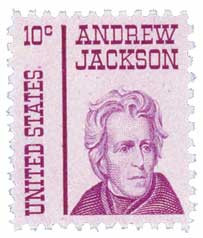 ジ*ン様 everyone loves MARENCO stamp s/s te 1286 - 1967 10c Prominent Americans: Andrew Jackson - Mystic Stamp