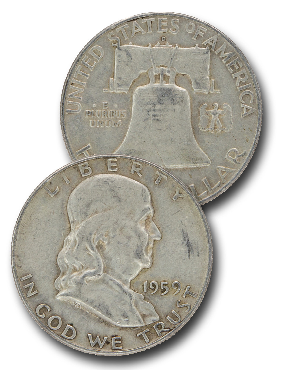 CH-959D - 1959-D Benjamin Franklin Half Dollar - Mystic Stamp Company