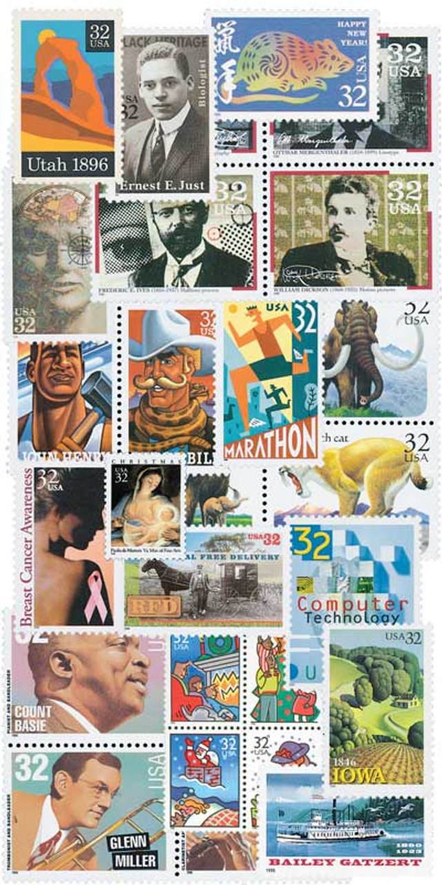 YS1996 - 1996 Commemorative Stamp Year Set - Mystic Stamp