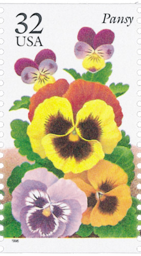 3027 - 1996 32c Winter Garden Flowers: Pansy - Mystic Stamp Company