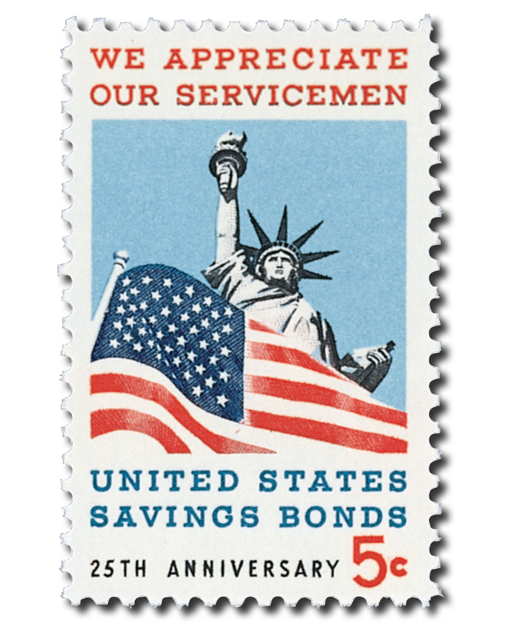 1320 - 1966 5c We Appreciate Our Servicemen: US Savings Bonds