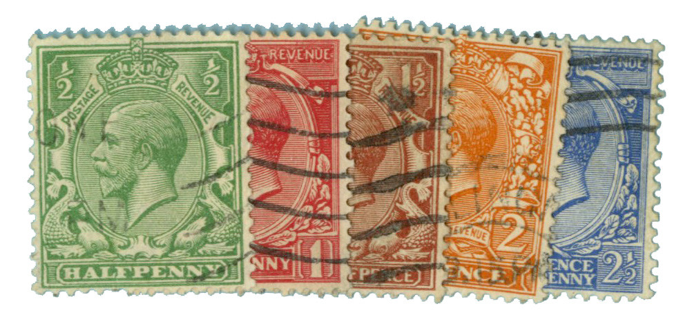 こ*こ様  EST. ENGLAND 1759 159-63 - 1912-13 Great Britain, King George V - Mystic Stamp Company