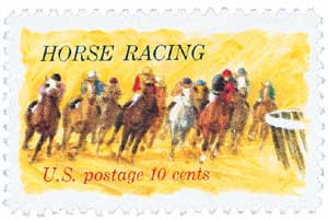 1528 1974 10c Horse Racing Mystic Stamp Company