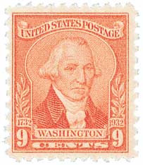 714 - 1932 9c Washington, Pale Red - Mystic Stamp Company