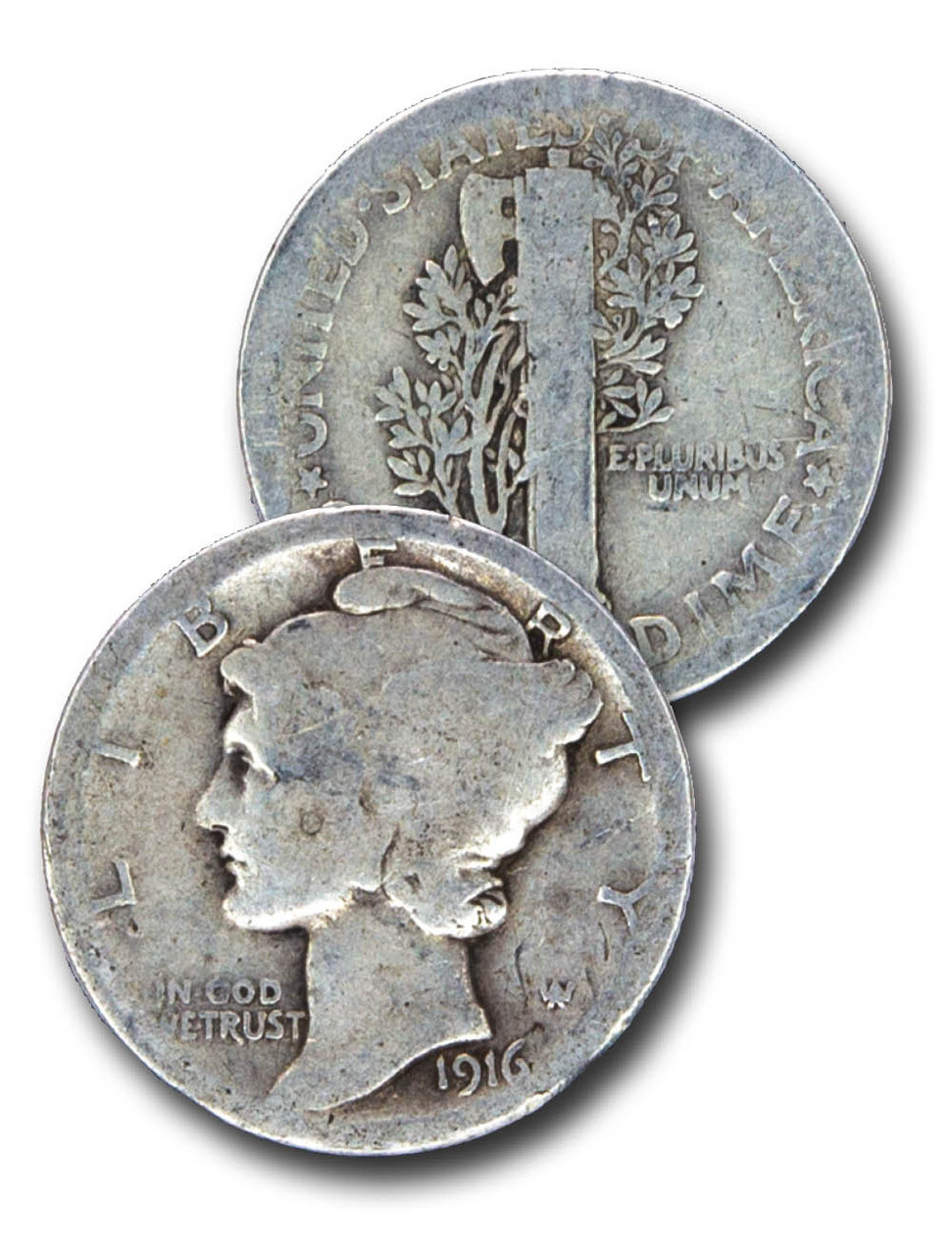 CD-916 - 1916 Mercury Dime - Mystic Stamp Company