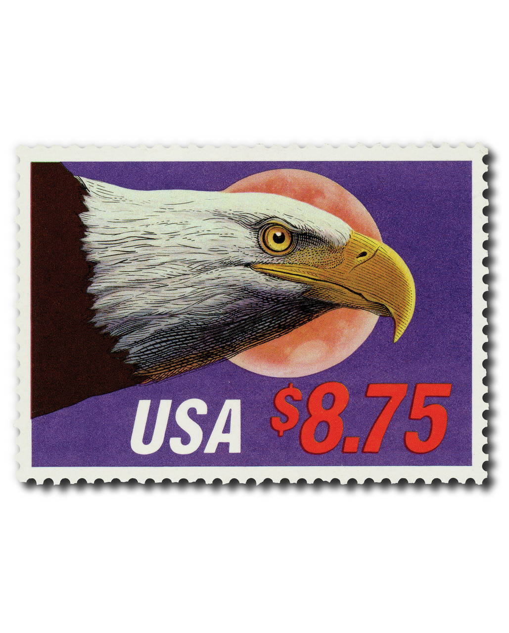 切手23 2394 - 1988 $8.75 Eagle & Moon, Express Mail - Mystic Stamp Company