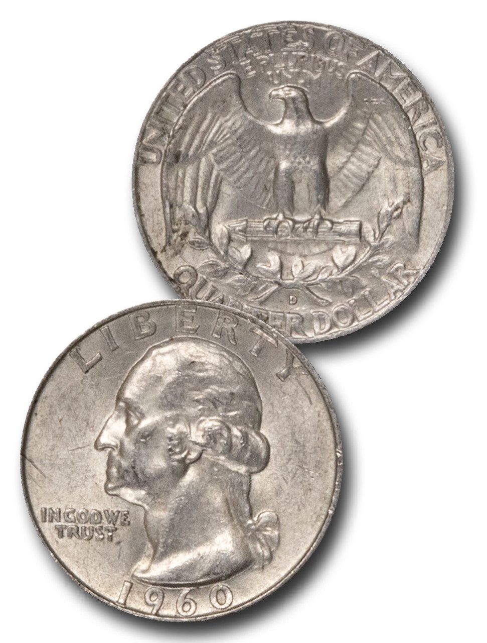 CQ-960D - 1960-D George Washington Silver Quarter - Mystic Stamp