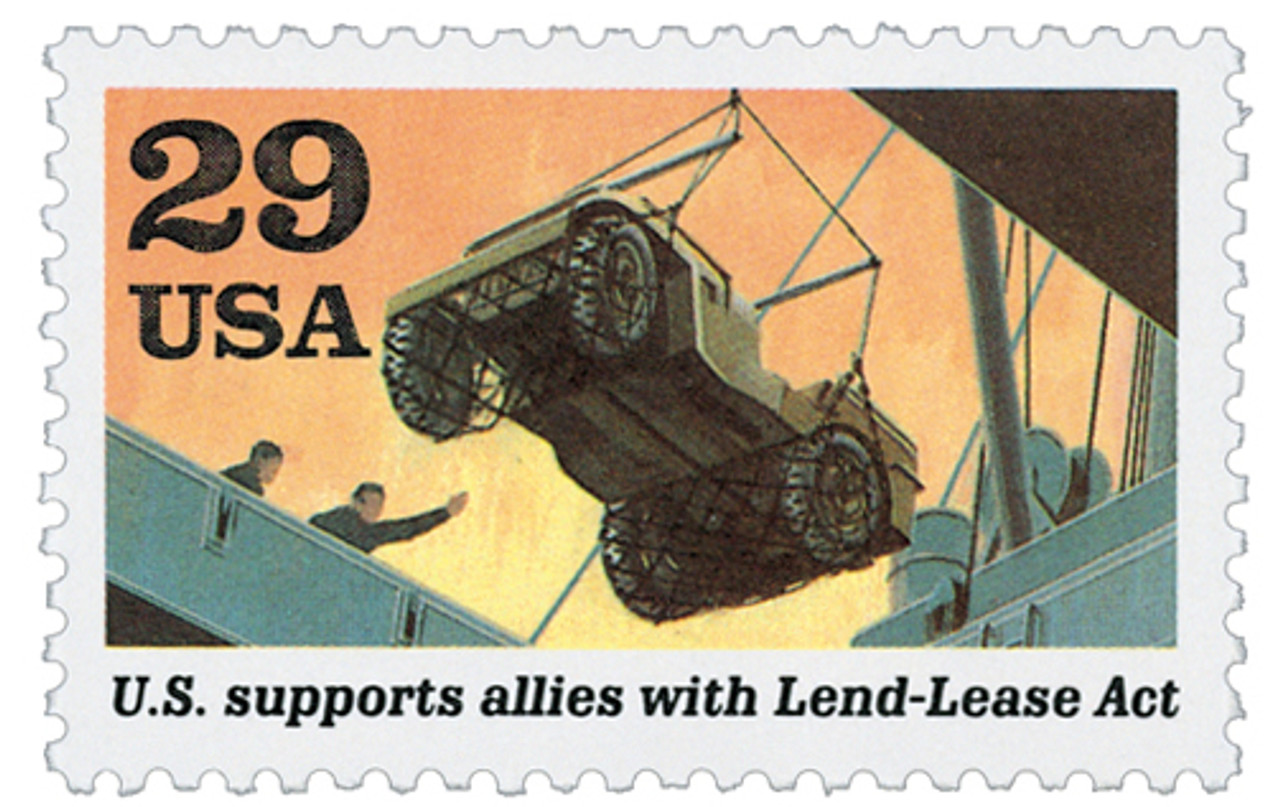 2559c - 1991 29c World War II: Lend-Lease Act - Mystic Stamp