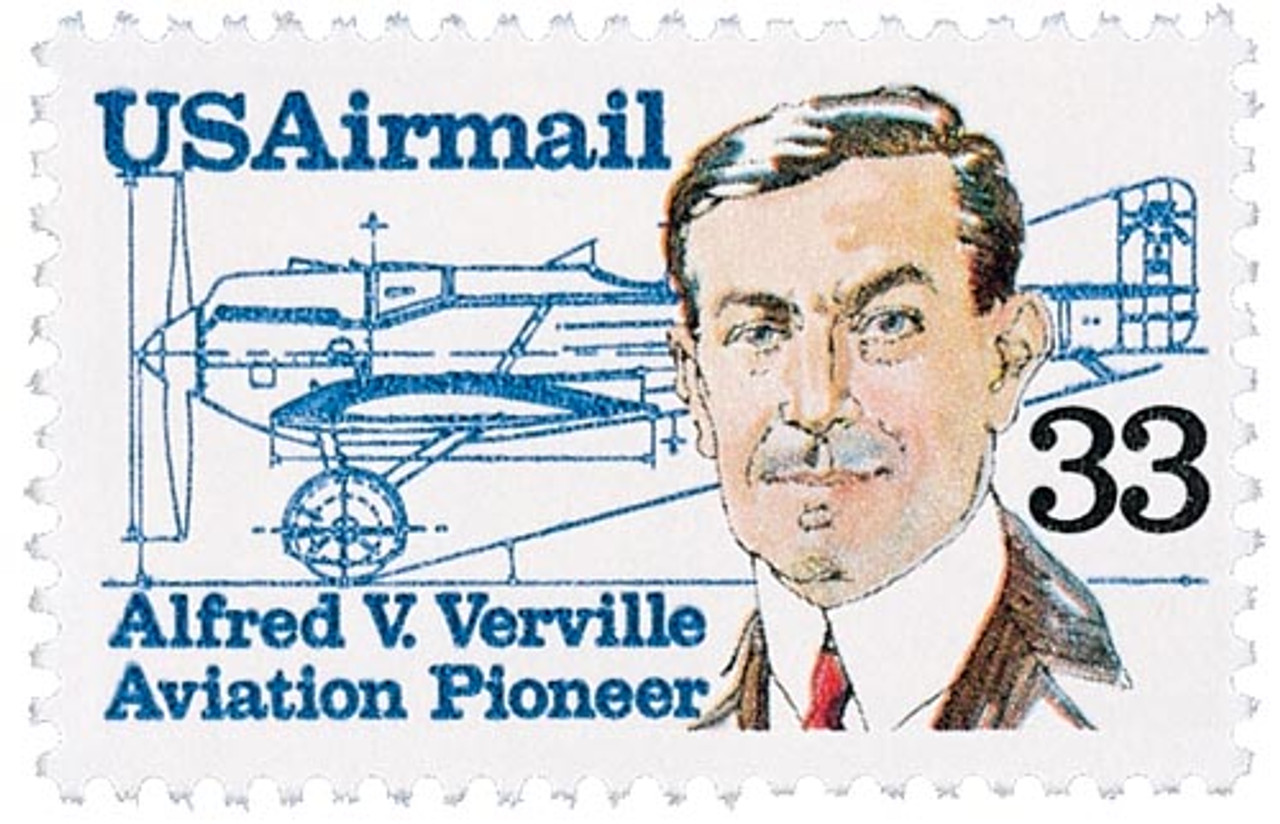 C113 - 1985 33c Aviation Pioneer: Alfred V. Verville