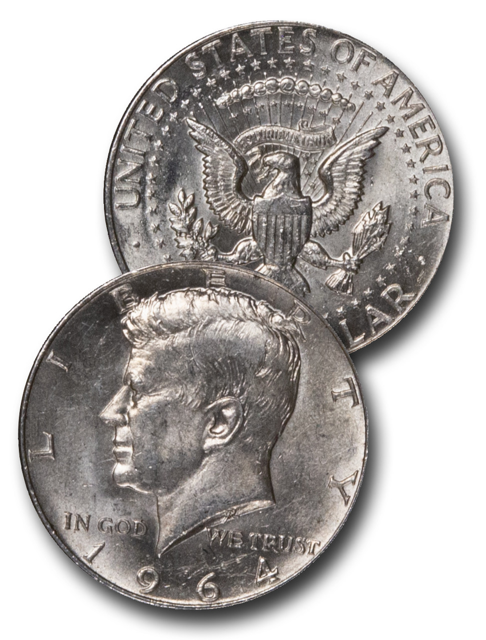 [M-17] FUNNY / 1964 HALF DOLLAR JFK コンチョ CH-964 - 1964 John F. Kennedy Half Dollar, 90% Silver
