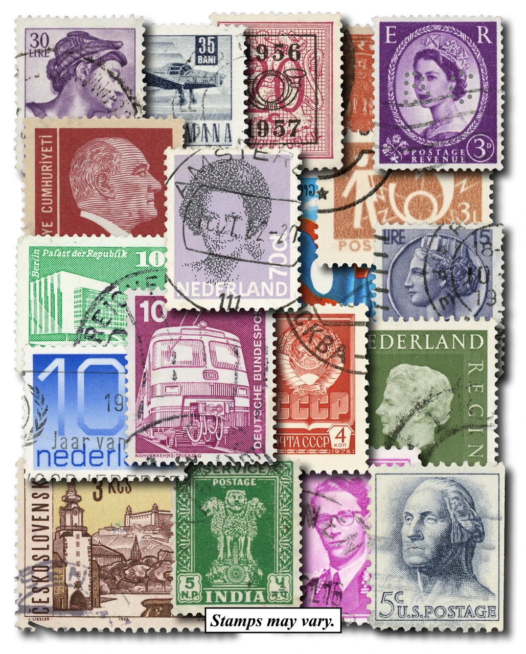 M3736 - Worldwide, 500 Different Stamps - Mystic Stamp Company