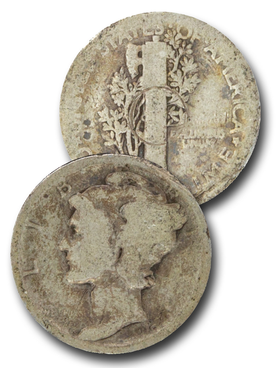 Dプライス CD-919D - 1919-D Mercury Dime - Mystic Stamp Company