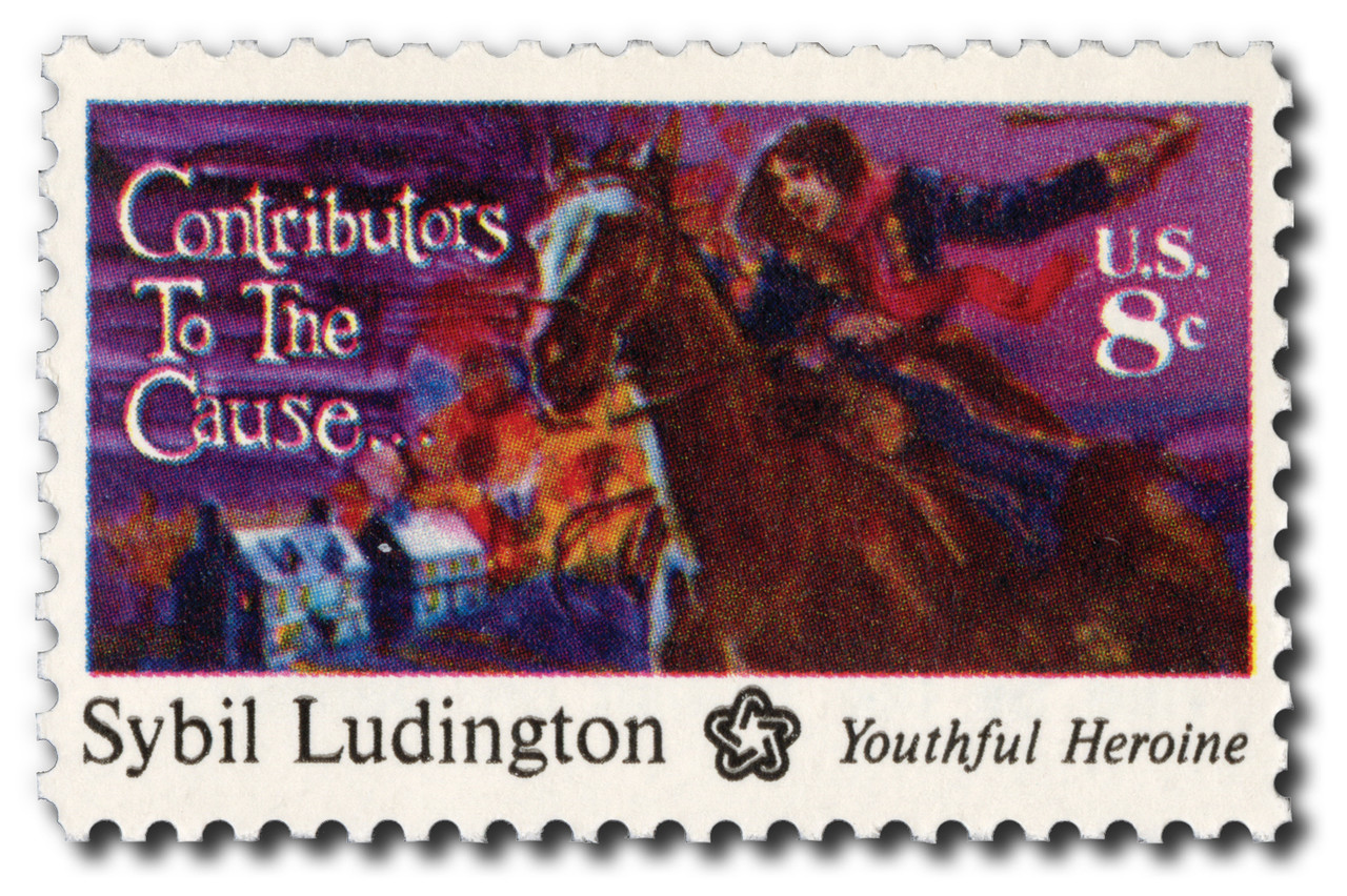 1559 - 1975 8c Contributors to the Cause: Sybil Ludington - Mystic