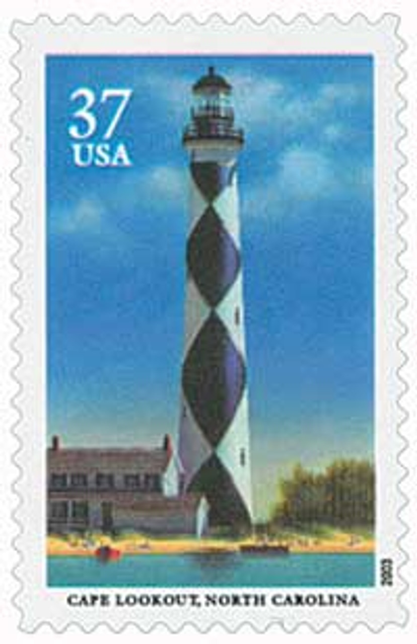 3788 - 2003 37c Southeastern Lighthouses: Cape Lookout, North Carolina