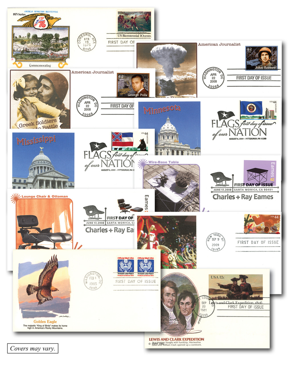 HI131 - 10 U.S. First Day Covers - Mystic Stamp Company