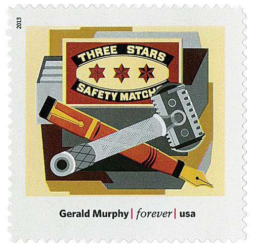 4748j - 2013 First-Class Forever Stamp - Modern Art in America: Gerald Murphy's "Razor"
