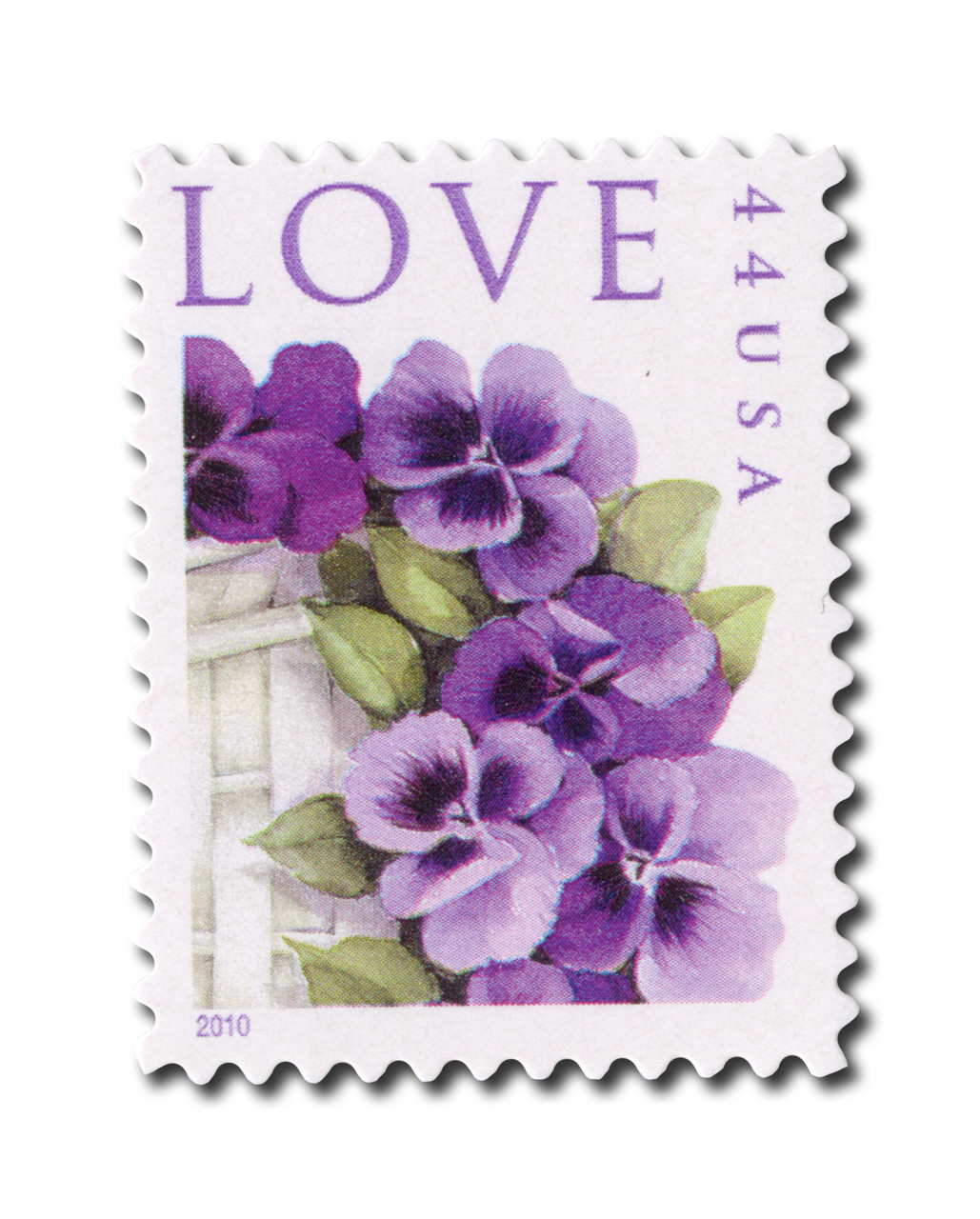 4450 - 2010 44c Love Series: Pansies in a Basket