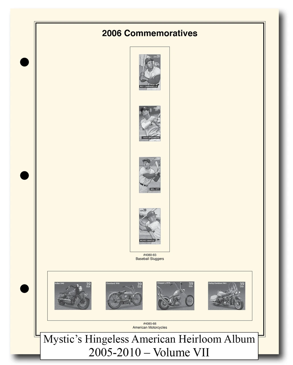 DS144 - 2005-10 Volume VII, Mystic's Hingeless American Heirloom Album with Slipcase