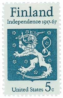 1334 - 1967 5c Finnish Independence - Mystic Stamp Company