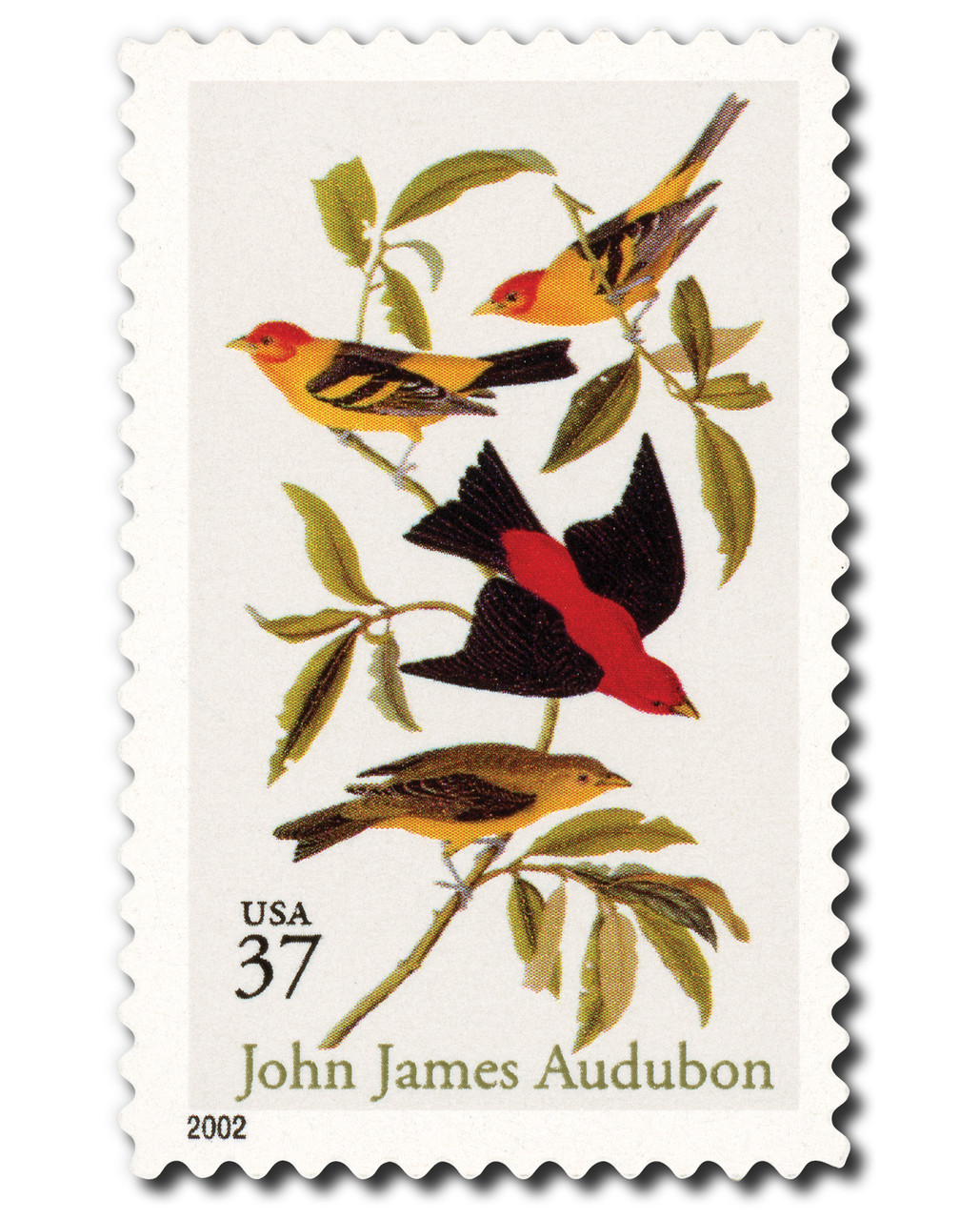 ユース・ホステルシール 1966 3650 - 2002 37c John James Audubon - Mystic Stamp Company