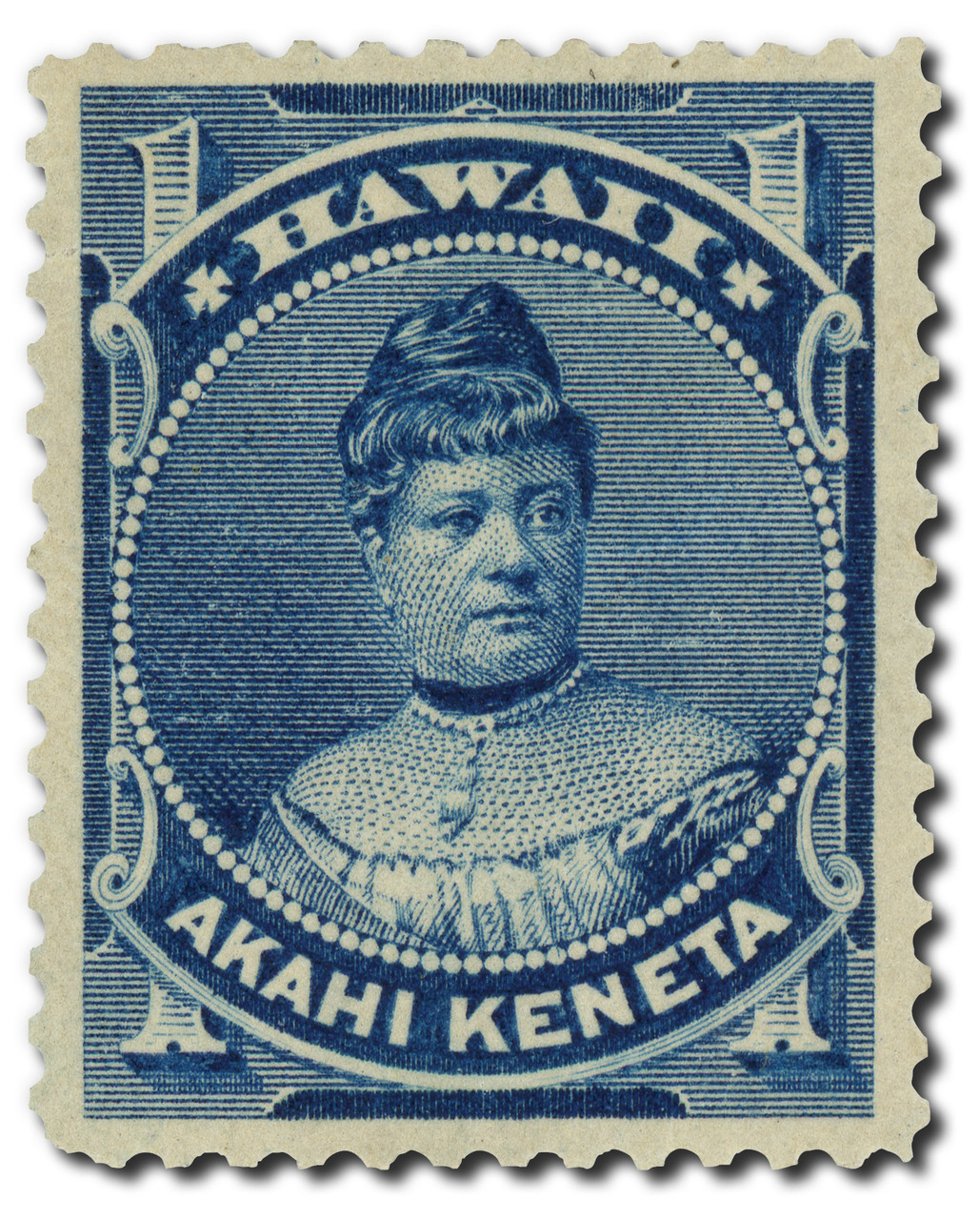 H37 - 1882 1c Princess Likelike, Blue, Hawaii