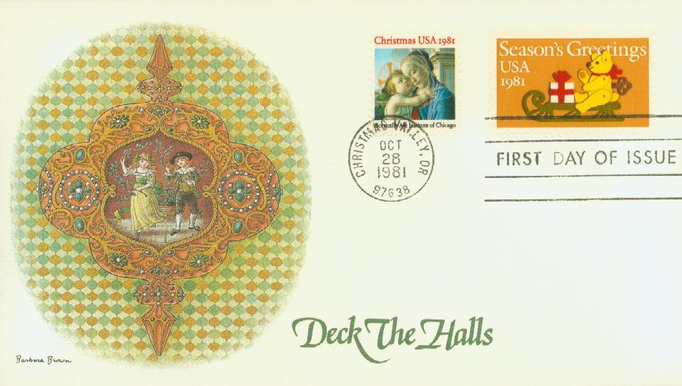 1939-40 - 1981 20c Christmas, First Day Cover