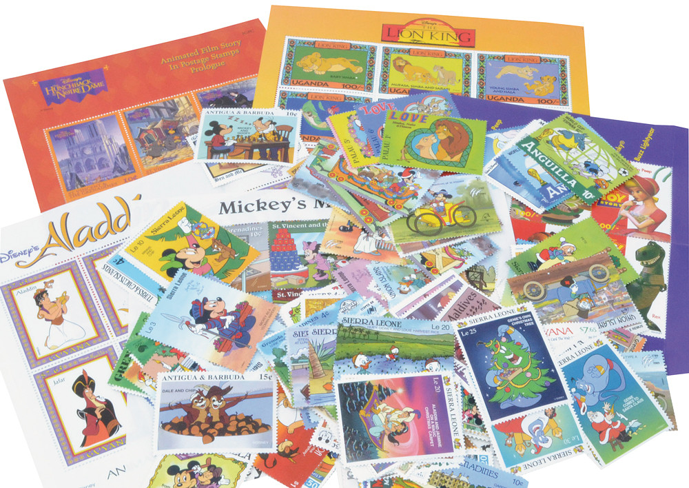 M11872 - SAVE 50% on 200 Mint Disney Stamps