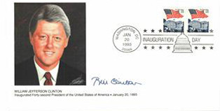 IC 1993 - 1993 Inauguration Cover - President William J. Clinton