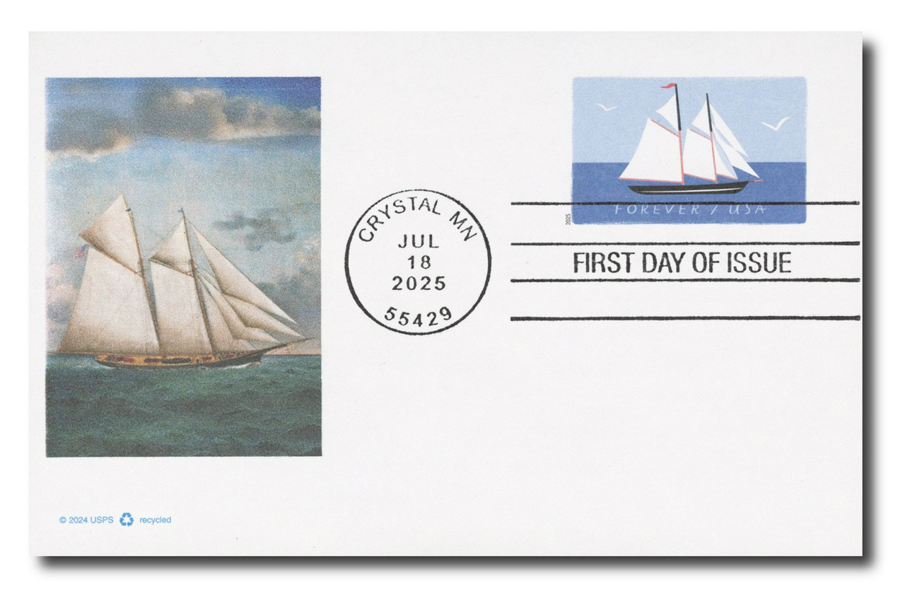 UX649 - 2025 62c Schooner - Single Reply Card