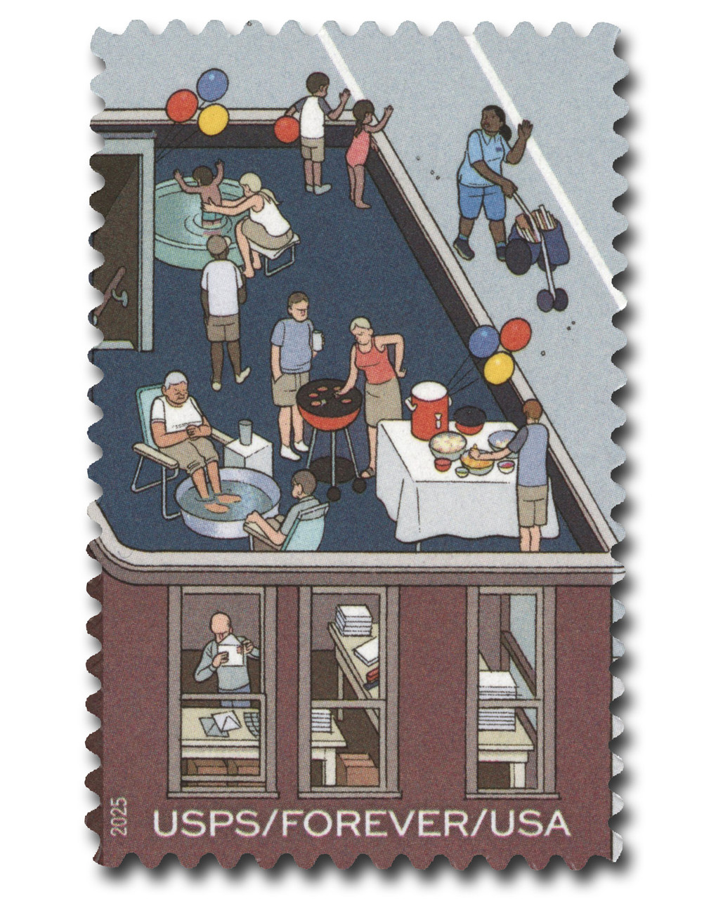 6023j - 2025 First-Class Forever Stamp - 250 Years of Delivering