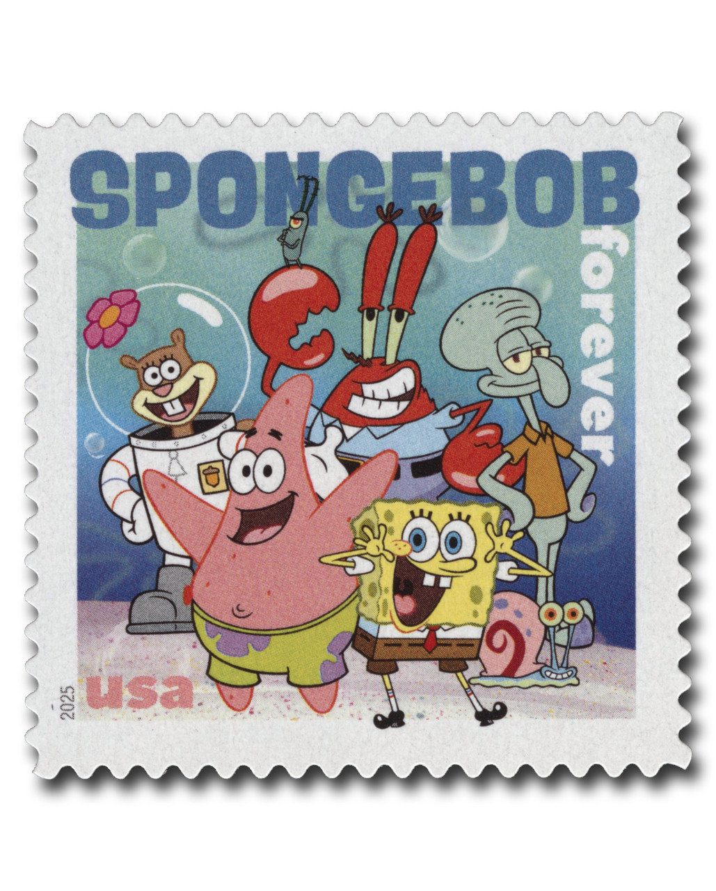 6025 - 2025 First-Class Forever Stamp - SpongeBob SquarePants: The SpongeBob Gang