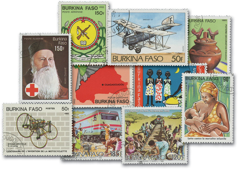 MP2090 - Burkina Faso, 25 Different Stamps