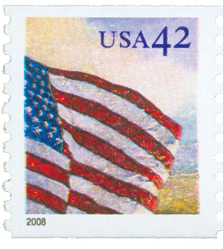 4230 - 2008 42c US Flags 24/7: Flag at Dawn - Mystic Stamp Company