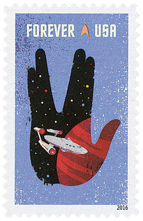 スタートレック　切手その2　Star Trek postage stamp 5135 - 2016 First-Class Forever Stamp - Star Trek: Starship