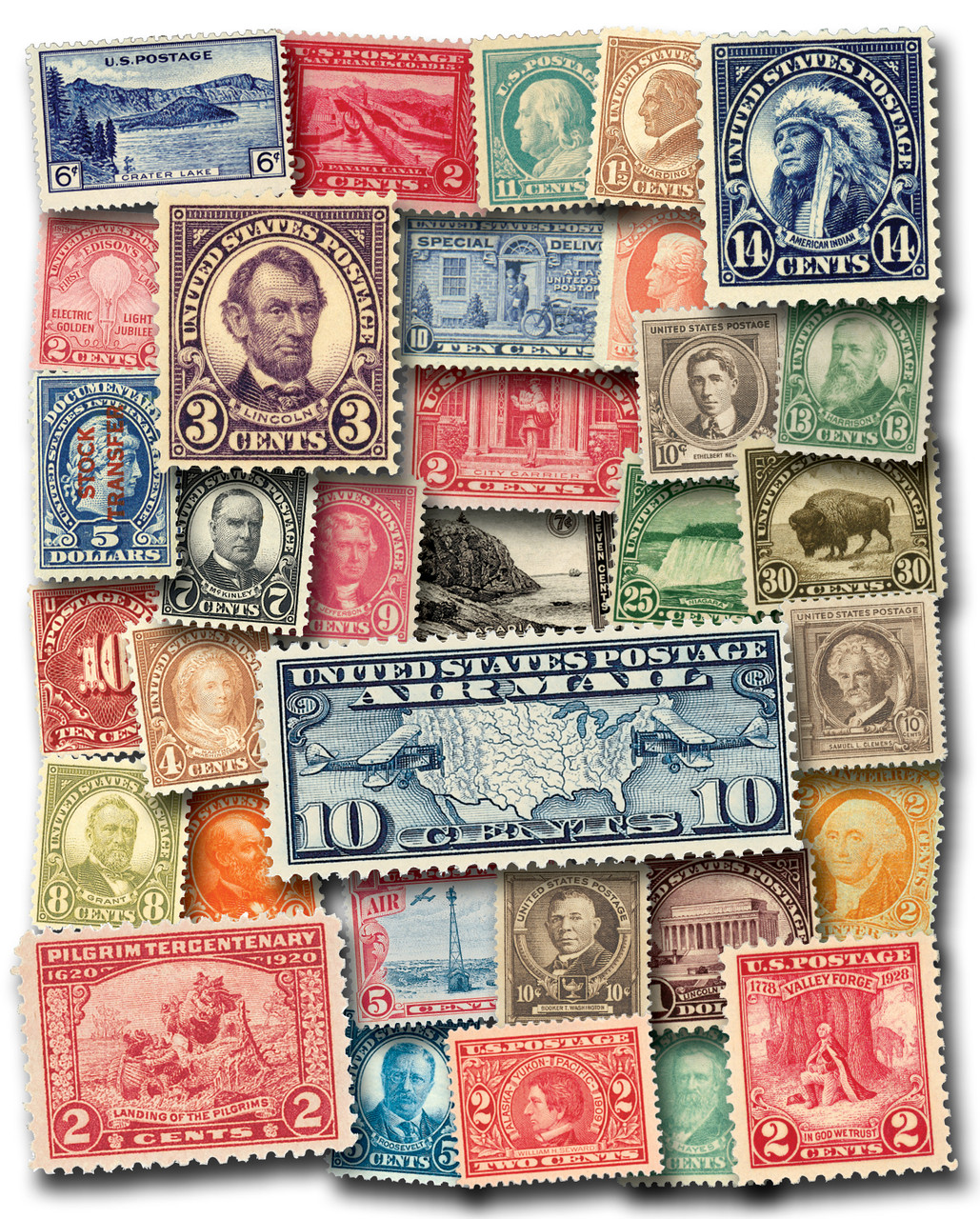 BP200 - 50 Old US Stamps - Mystic Stamp Company