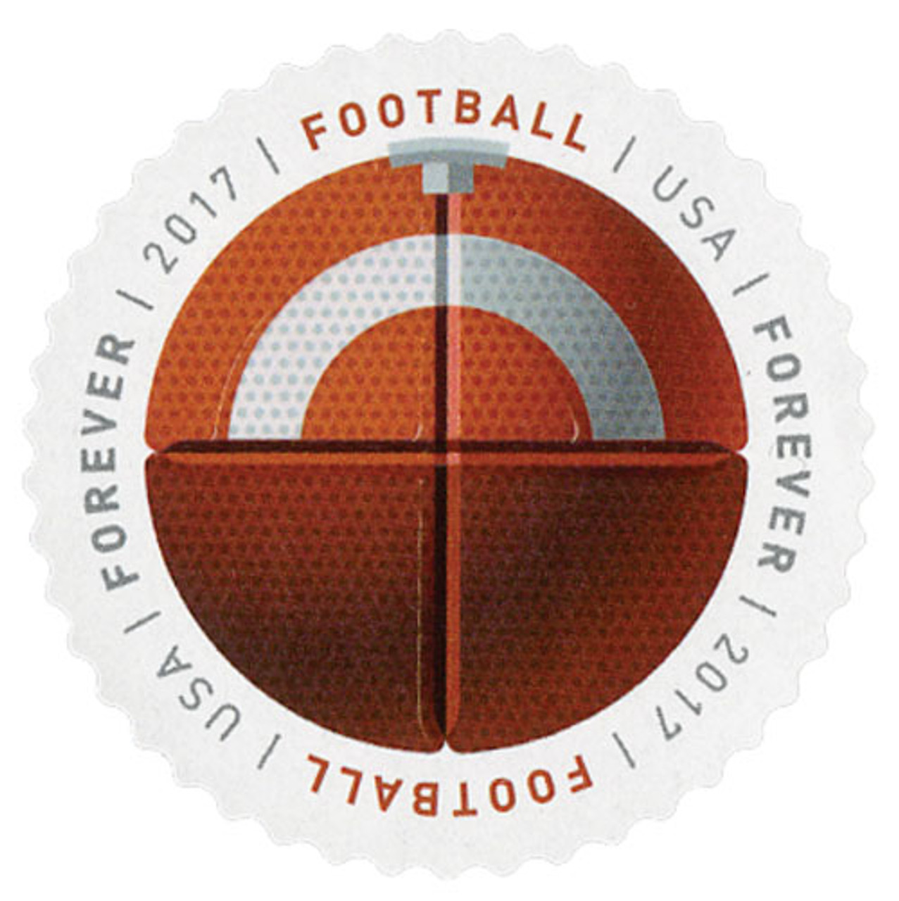 5203 - 2017 First-Class Forever Stamp - Have a Ball!: Football