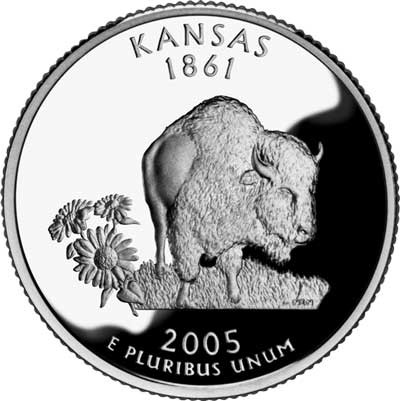 CNKS25P - 2005 Kansas State Quarter, P Mint
